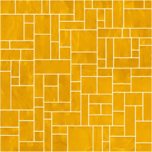 Pastilhas Rivesti Geométrico Amarelo Ipê 33 x 33 cm