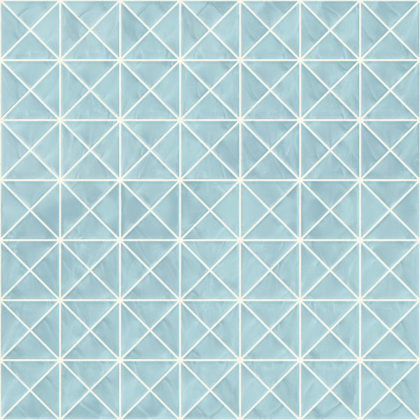 Pastilhas Rivesti Triangular Azul Íris da Praia 33 x 33 cm