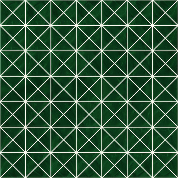 Pastilhas Rivesti Triangular Verde Jequitibá 33 x 33 cm