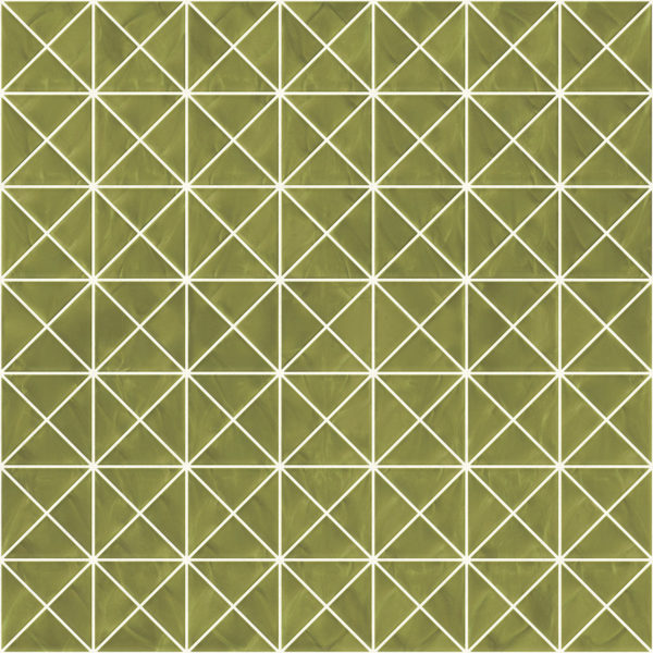 Pastilhas Rivesti Triangular Verde Palma 33 x 33 cm